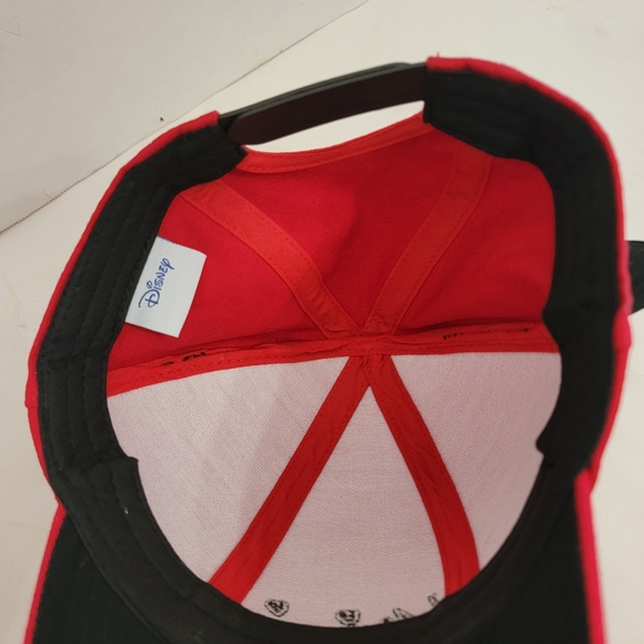 Child's Disney Red Minnie Mouse Snapback Cap w/Ears and Polka Dot Bow - Picture 12 of 12